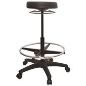 BURO REVO STOOL HEIGHT ADJUSTABLE 1 LEVER WITH ARCHITECTURAL KIT BLACK