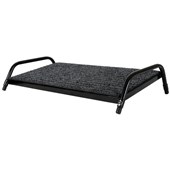 FLUTELINE FOOT REST GREY MAT WITH BLACK FRAME WIDE