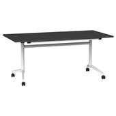 KNIGHT TEAM FLIP TABLE W1600 X D800 X H720MM WHITE FRAME BLACK TOP