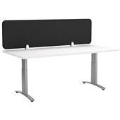 BOYD VISUALS ACOUSTIC DESK SCREEN L1200 X H400MM BLACK