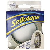 SELLOTAPE SUPER CLEAR TAPE W24MM X L50M CLEAR