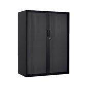 PRECISION SMARTSTORE G4 TAMBOUR 3 LEVEL W1200 X D460 X H1000MM BLACK TEXTURE WITH BLACK PVC SLATS