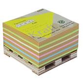 STICKN NOTE SELFADHESIVE 400 SHEETS 76 X 76MM KRAFT AND NEON ASSORTED