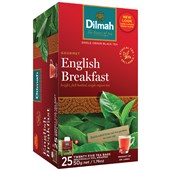 DILMAH TEA BAGS ENGLISH BREAKFAST INDIVIDUALLY FOIL ENVELOPED BOX 25