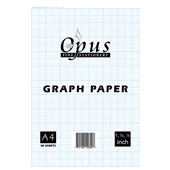 OPUS INCH GRAPH PAPER PADS A4 50 LEAF