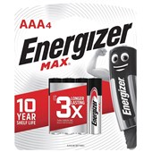 ENERGIZER MAX BATTERY AAA PACK 4