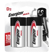 ENERGIZER MAX BATTERY D PACK 2