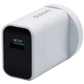 MOKI QUICK CHARGE 30 USB 20W WALL CHARGER WHITE