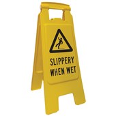 SAFETY SIGN A FRAME H600MM SLIPPERY WHEN WET FLOOR