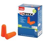 ESKO VORTEX EARPLUGS UNCORDED ORANGE BOX 200