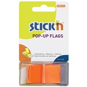 STICKN POP UP FLAGS NEON ORANGE 50 FLAGS