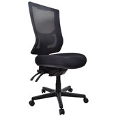 BURO METRO II 247 OFFICE CHAIR MESH HIGHBACK 3LEVER NYLON BASE BLACK