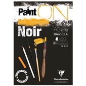 CLAIRFONTAINE PAINT ON PAD A3 BLACK 20 SHEETS