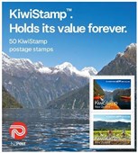 NZ POST RED KIWISTAMP BOOK 50