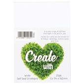 CREATE WITH C6 ENVELOPE WHITE PACK 25