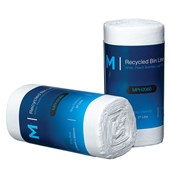 MPH RECYCLED BIN LINERS WHITE 27L ROLL 50