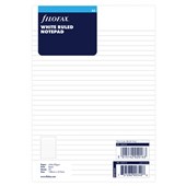 FILOFAX A5 REFILL WHITE LINED NOTEPAD 50 SHEETS