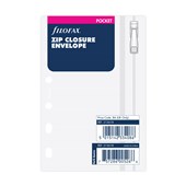 FILOFAX POCKET REFILL ZIP LOCK ENVELOPE TRANSLUCENT