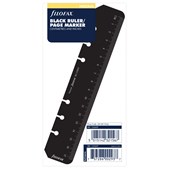 FILOFAX PERSONAL REFILL RULER PAGE MARKER BLACK