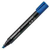 STAEDTLER 350 LUMOCOLOR PERMANENT MARKER CHISEL 50MM BLUE