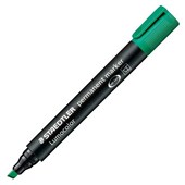 STAEDTLER 350 LUMOCOLOR PERMANENT MARKER CHISEL 50MM GREEN