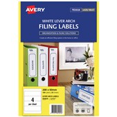 AVERY 959035 L7171 TRUEBLOCK FILING LABELS LASERINKJET 4UP WHITE PACK 25