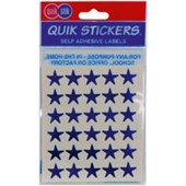 QUIKSTIK LABELS STAR 15MM BLUE PACK 150