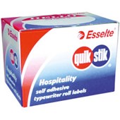 QUIKSTIK HOSPITALITY LABEL HELLO 48 X 63MM WHITE PACK 100