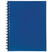 SPIRAX 511 NOTEBOOK 7MM RULED HARD COVER SPIRAL BOUND 200 PAGE 225 X 175MM BLUE