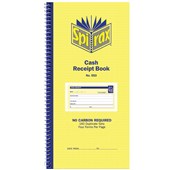 SPIRAX 553 CASH RECEIPT BOOK CARBONLESS 80 PAGE 279 X 144MM