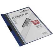 DURABLE DURACLIP DOCUMENT FILE PORTRAIT 30 SHEET CAPACITY A4 DARK BLUE