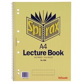 SPIRAX 906 LECTURE BOOK 7MM RULED 7 HOLE PUNCHED SIDE OPEN SPIRAL BOUND 140 PAGE A4