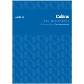 COLLINS TAX INVOICE BOOK 50 DL DUPLICATE NO CARBON REQUIRED A4 50 LEAF