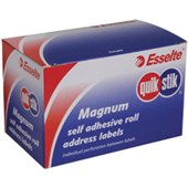 QUIKSTIK LABEL DISPENSER MAGNUM ROLL 70 X 36MM WHITE PACK 200