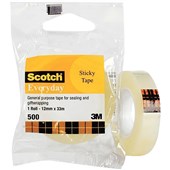 SCOTCH 500 EVERYDAY TAPE 18MM X 33M