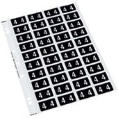 CODAFILE NUMERIC LABEL 4 162504 40 LABELS