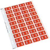 CODAFILE NUMERIC LABEL 8 162508 40 LABELS