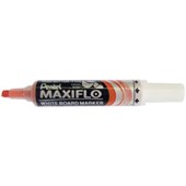 PENTEL MAXIFLO WHITEBOARD MARKER CHISEL 7MM ORANGE