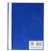 FM REPORT COVER WITH CARD HOLDER PVC A4 BLUE