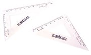 CELCO SET SQUARE 45 DEGREES 260MM CLEAR