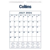 COLLINS MID YEAR CALENDAR A3 MONTH TO VIEW 20242025