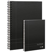 SPIRAX 400 PLATINUM NOTEBOOK SPIRAL BOUND 200 PAGE A4 BLACK