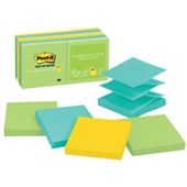 POSTIT R33AU POPUP REFILL JAIPUR COLLECTION 100 SHEETS PER PAD W76 X L76MM PACK 12