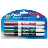 EXPO WHITEBOARD MARKER FINE WALLET 4