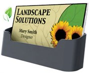 DEFLECTO BUSINESS CARD HOLDER RECYCLED LANDSCAPE BLACK