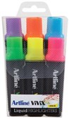 ARTLINE VIVIX HIGHLIGHTER CHISEL ASSORTED WALLET 6