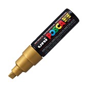 POSCA PC8K PAINT MARKER CHISEL BROAD 8MM GOLD