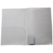 GBP PRESENTATION FOLDER DOUBLE POCKET FOOLSCAP CLEAR