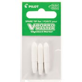 PILOT VBOARD MASTER WHITEBOARD MARKER REPLACEMENT TIP BULLET 23MM PACK 3