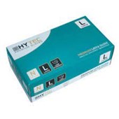 DISPOSABLE GLOVES HYTEC NATURAL LATEX LOW POWDER LARGE PKT100